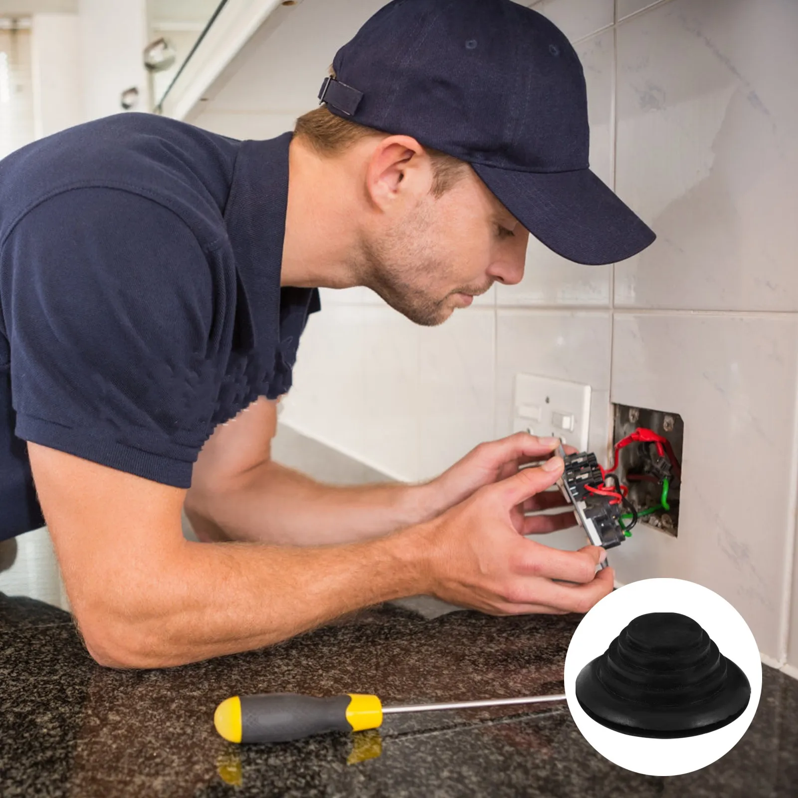 

10 шт. резиновых втулок в форме пагоды для защиты проводов, заглушек для отверстий, огнестойких гибких изоляционных прокладок для проводов, устанавливаемых в отверстия после сверления