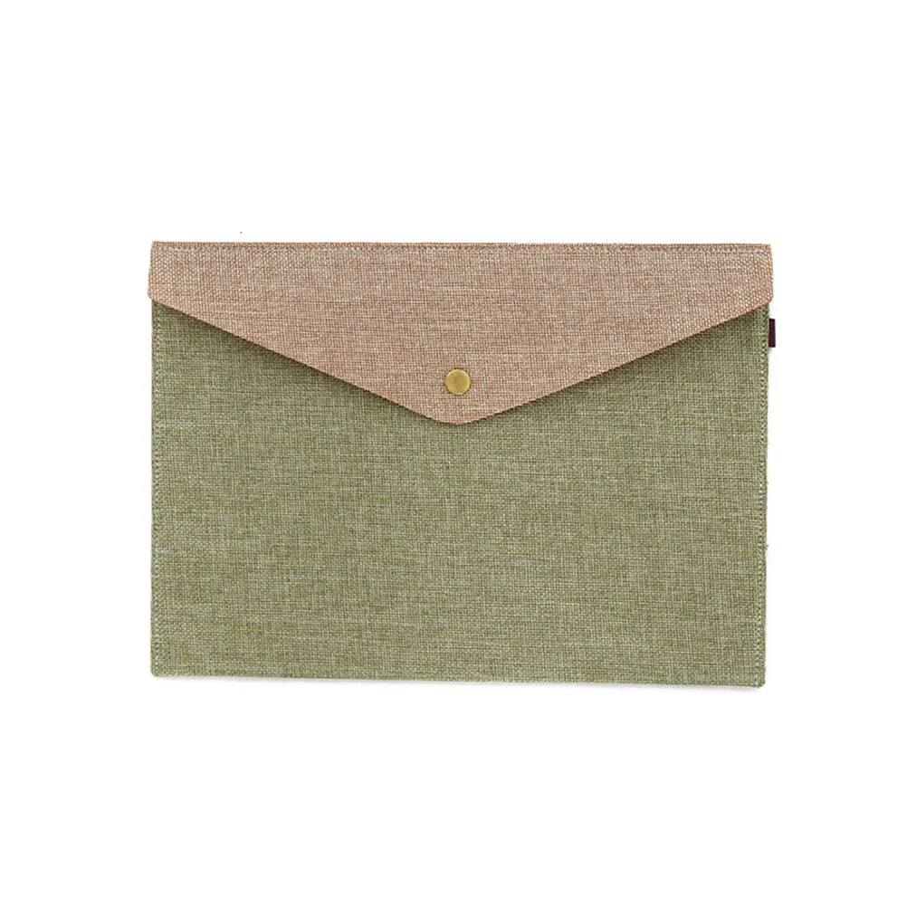 Dossier de documents extensible en feutre épais anti-déformation 33x23cm, dossier de classement de bureau vert armée, organiseur de papier, téléphone, stylo, marqueur