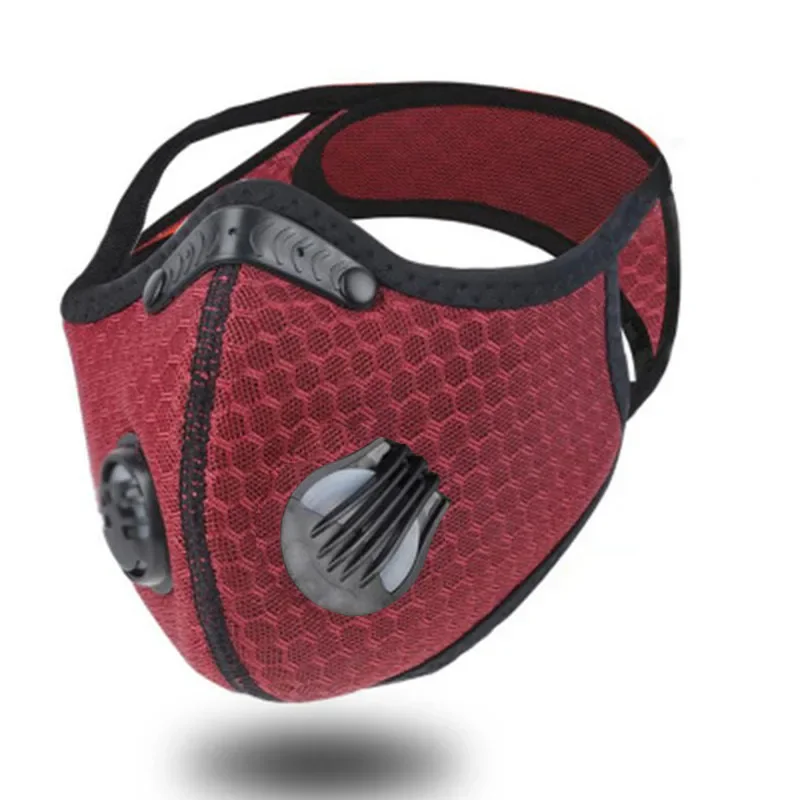 New Cycling Mask With Activated Carbon Filter Mask PM2.5 Anti-Pollution Washable Sports Mask Outdoor Sports Training Mask