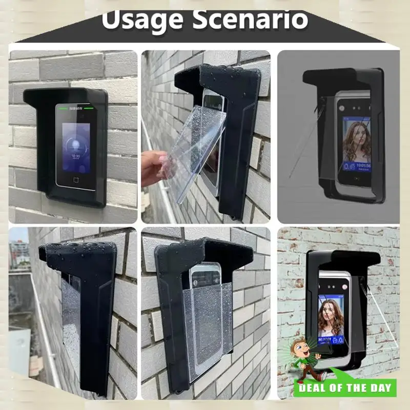 24-Hour Delivery Outdoor Waterproof Cover Rain Proof Shell With Transparent Panel For Access Control System Face Recognition Mac