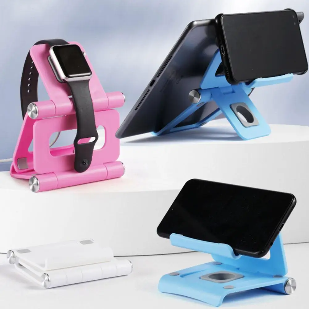 Portable Phone Lazy Holder Multi-angle Adjust Universal Foldable Mobile Phone Tablet Desk Stand