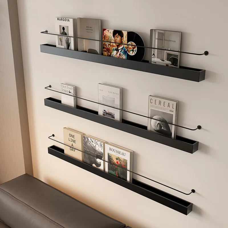 

Book Stand Magazine Holder Organization Storage Shelves Office Organizer Floating Wall Shelf Display Bookshelves Bookcase Rack