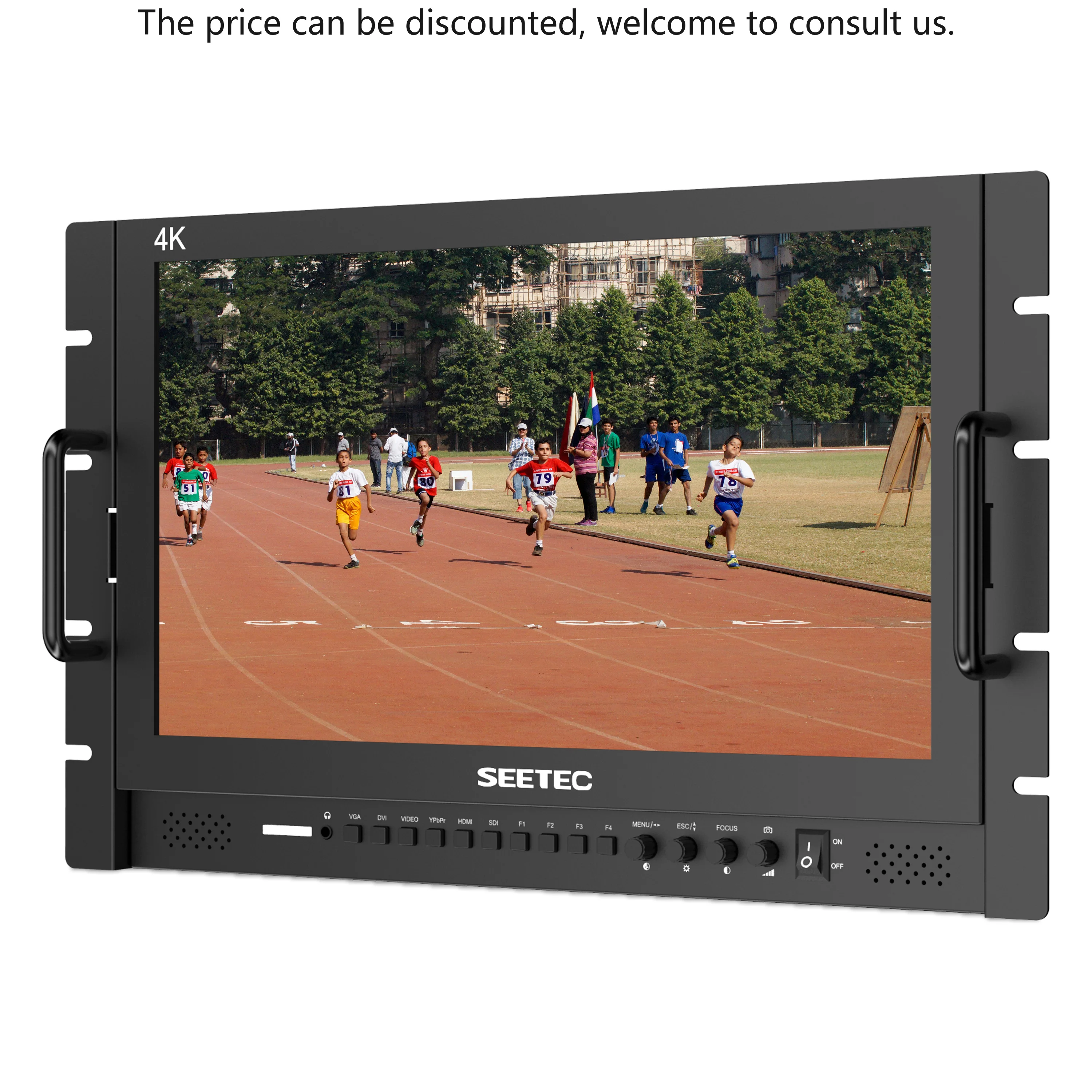 

SEETEC P173-9HSD-RM 17.3inch Rack Mount Broadcast LCD Monitor With 1920*1080 3G-SDI HDMI AV Broadcast 4k Broadcast Monitor