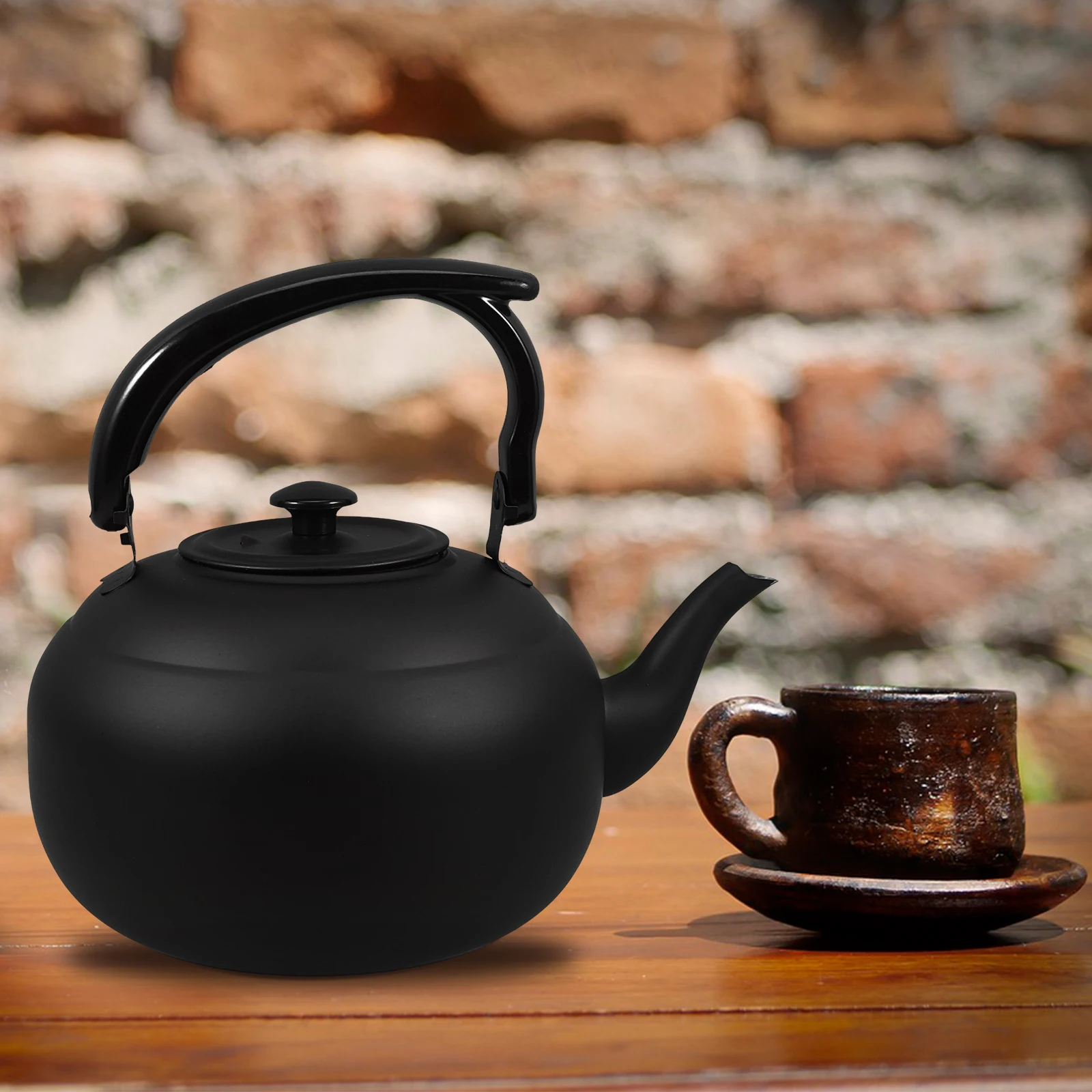 

1pc Stainless Steel Vintage Teapot 2.0L For Stovetop Party With Infuser Loose Kettle Metal Kitchen Pot Tea