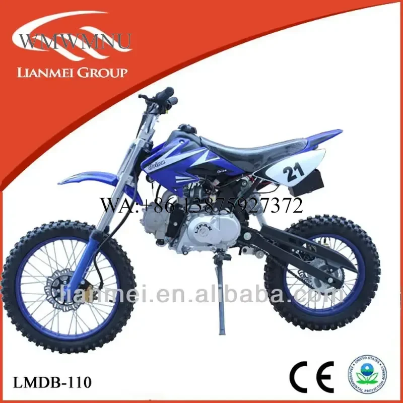 Wmwmnu for LMDB-110 Cheap Quality Lifan Four Stroke 110cc Dirt Bike with Disc Brake Kick Starter Off-road Sale CE EPA