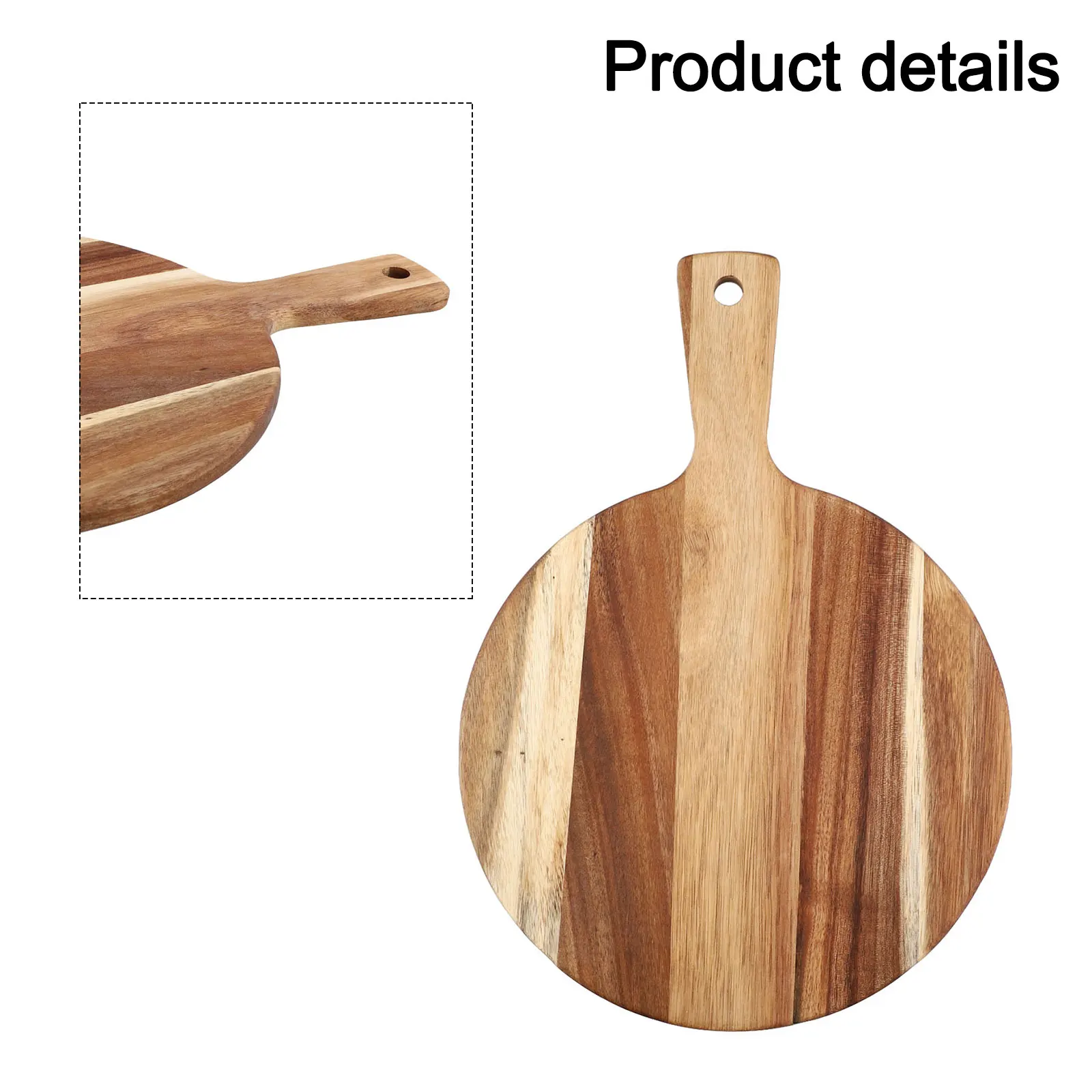 16 Inch Cutting Board Acacia Wood Cutting Board Vivid Colors And Patterns Comfortable Handle With Hook For Entertaining