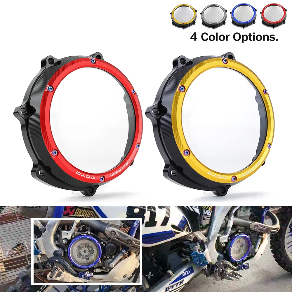 Engine Clear Clutch Cover For Yamaha YZ250F WR250F 2001-2013 YZ WR 250F 250 F
