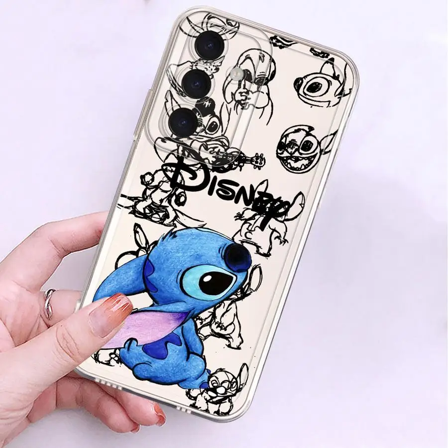 ديزني غرزة زاوية غطاء واضح لسامسونج غالاكسي A26 A24 A56 A33 A25 A14 A55 A23 A15 A36 A13 A34 A35 A73 A54 #3