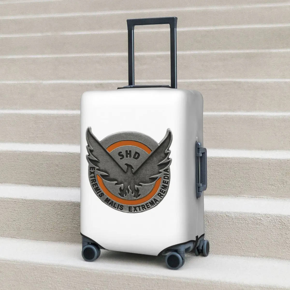 

The Division 2 Shd Strategic Homeland Division Чехол для чемодана Эластичные защитные чехлы для дорожного багажа для 18-32 дюймов
