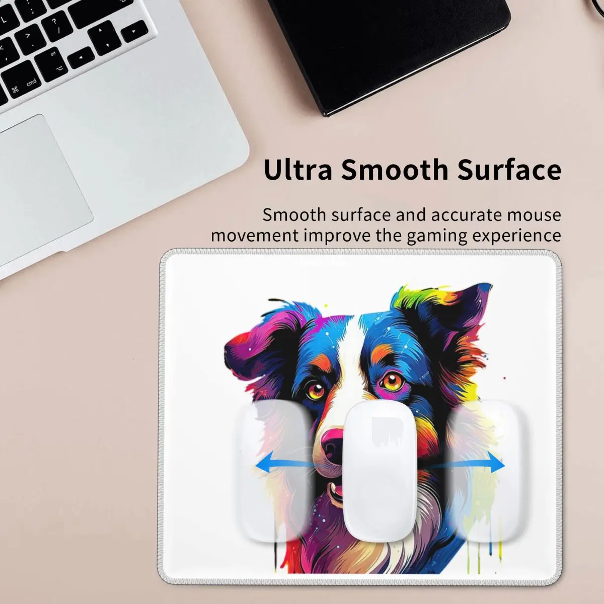 

Border Collie Mouse Pad Computer Keyboard Mouse Mat Gaming PC Laptop Desk Mat Office Accessories Table Mats