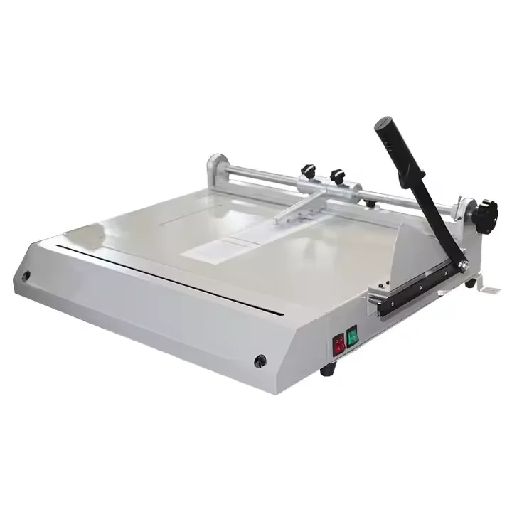 Automatic Hardcover Press Groove Glue Binding Machine 220V A4/A3 Vertical Mounting for Center Positioning Book