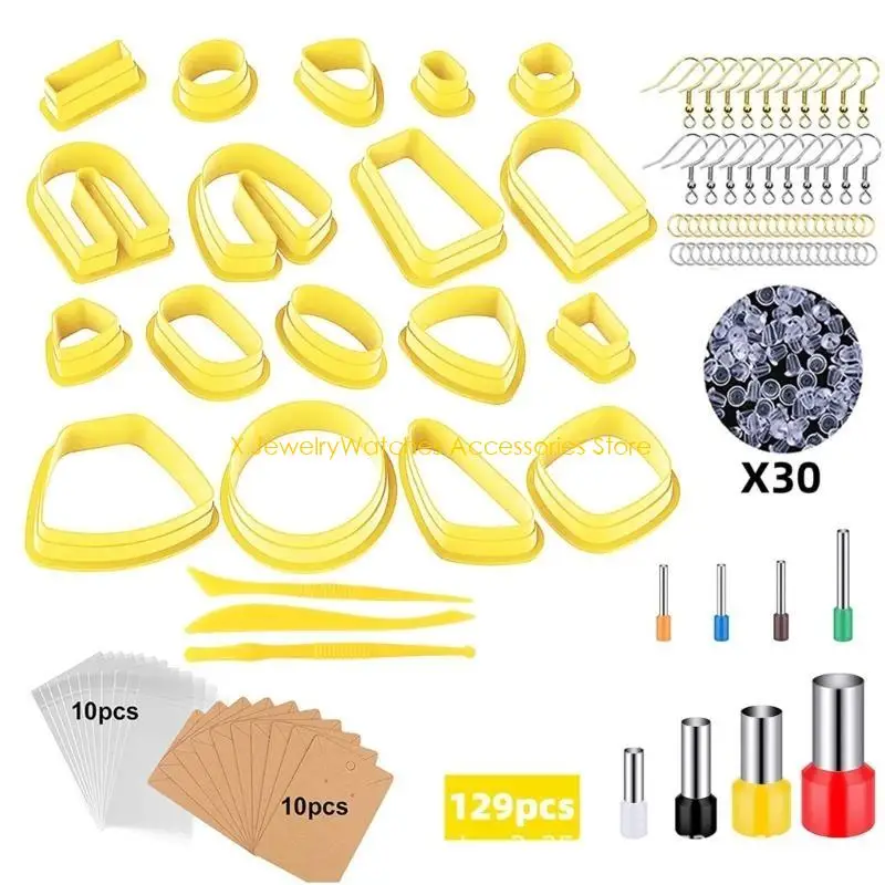 

31KD Stylish Earring Clay Mould Earrings Making Mold Jewelry Crafting Accessories