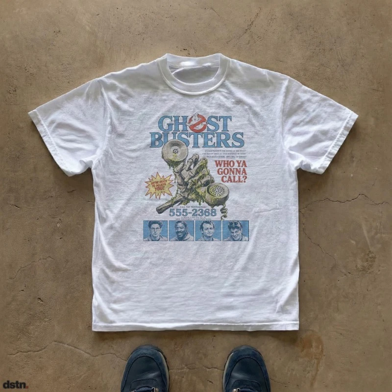 2026 Vintage Spooky Creature Poster Print T‑Shirt Unisex Distressed Monster Hand Graphic Casual Cotton Short Sleeve Basic Tee