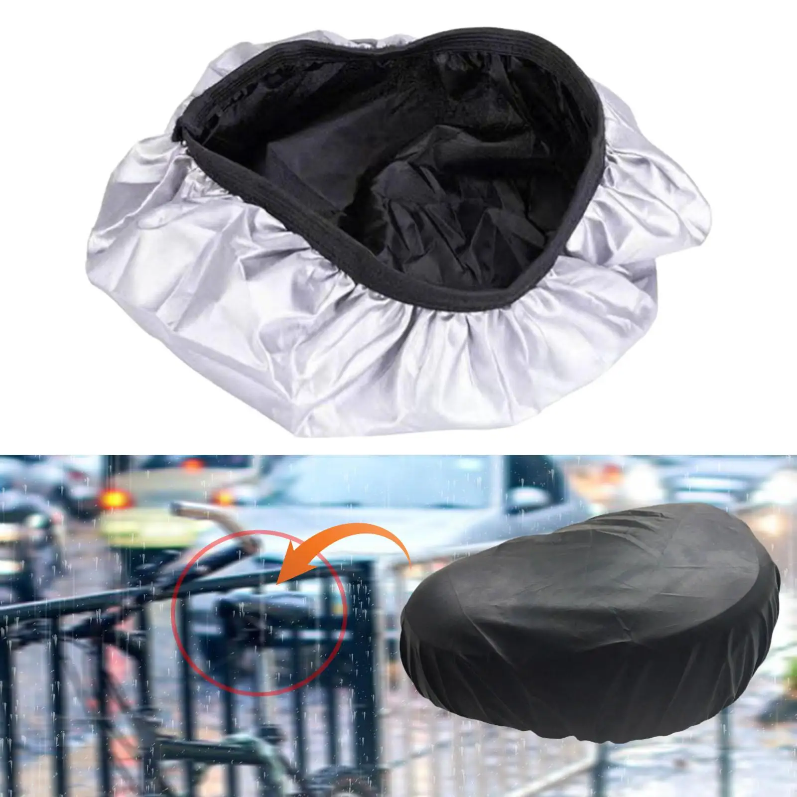 

Bike Seat Cover Saddle Protection Dustproof Biking Compact Rainproof Water Resistant Bicycle Saddle Cover Bike Seat Protector