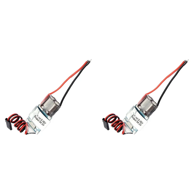 AAAEL-2X 5A 2-7S FPV Receiver Power Supply Voltage Regulator External BEC (UBEC) 5V Step-Down Regulator Module For RC Airplane
