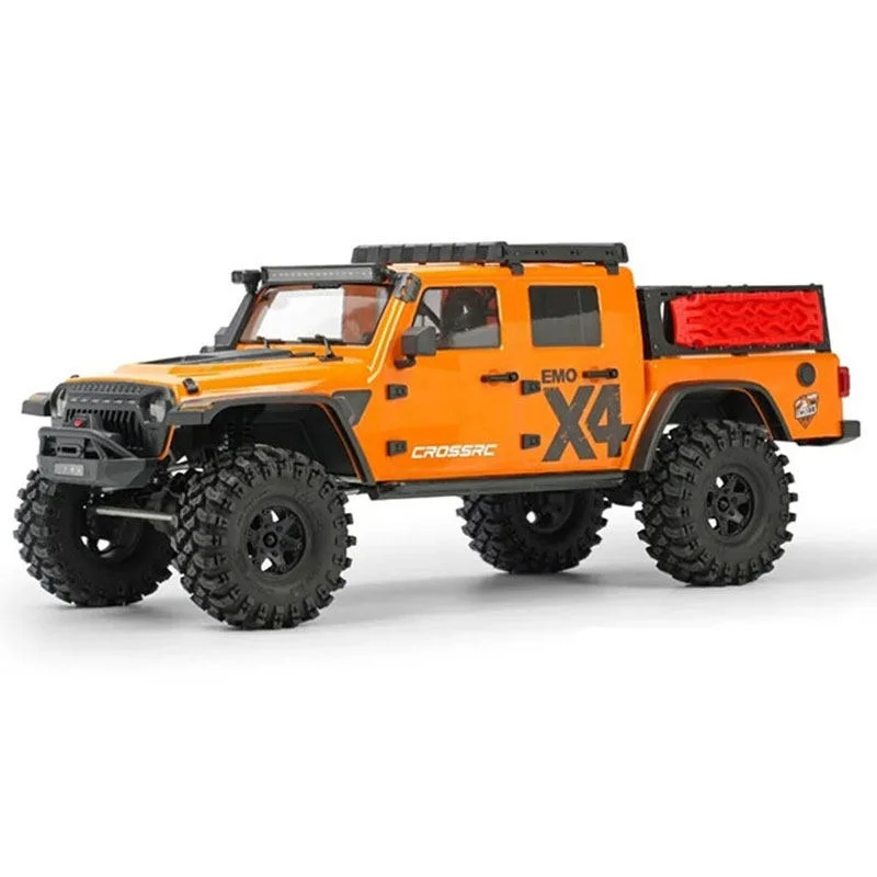 CROSSRC EMO X4 1/8 Scale 4WD RTR RC Crawler Off Road Truck With Front Rear Diff Lock Trans Gearbox Light Kit Cross Country Set