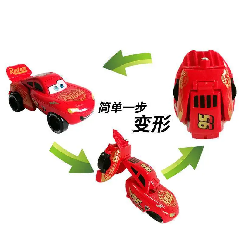 Auto Disney che trasformano il giocattolo dell\'auto lightning mcqueen die car racing story egg trasformare l\'auto giocattolo per bambini regalo di