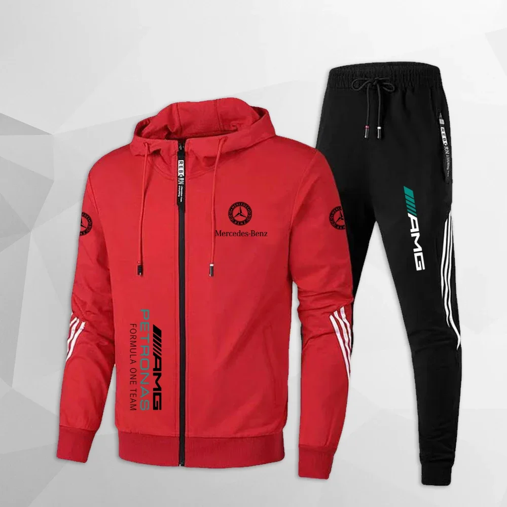 2024 Nieuwe Mercedes Benz Fietspak, Motorfiets, Fiets, Heren En Dames Sportpak, Outdoor Shopping Mode Hoodie