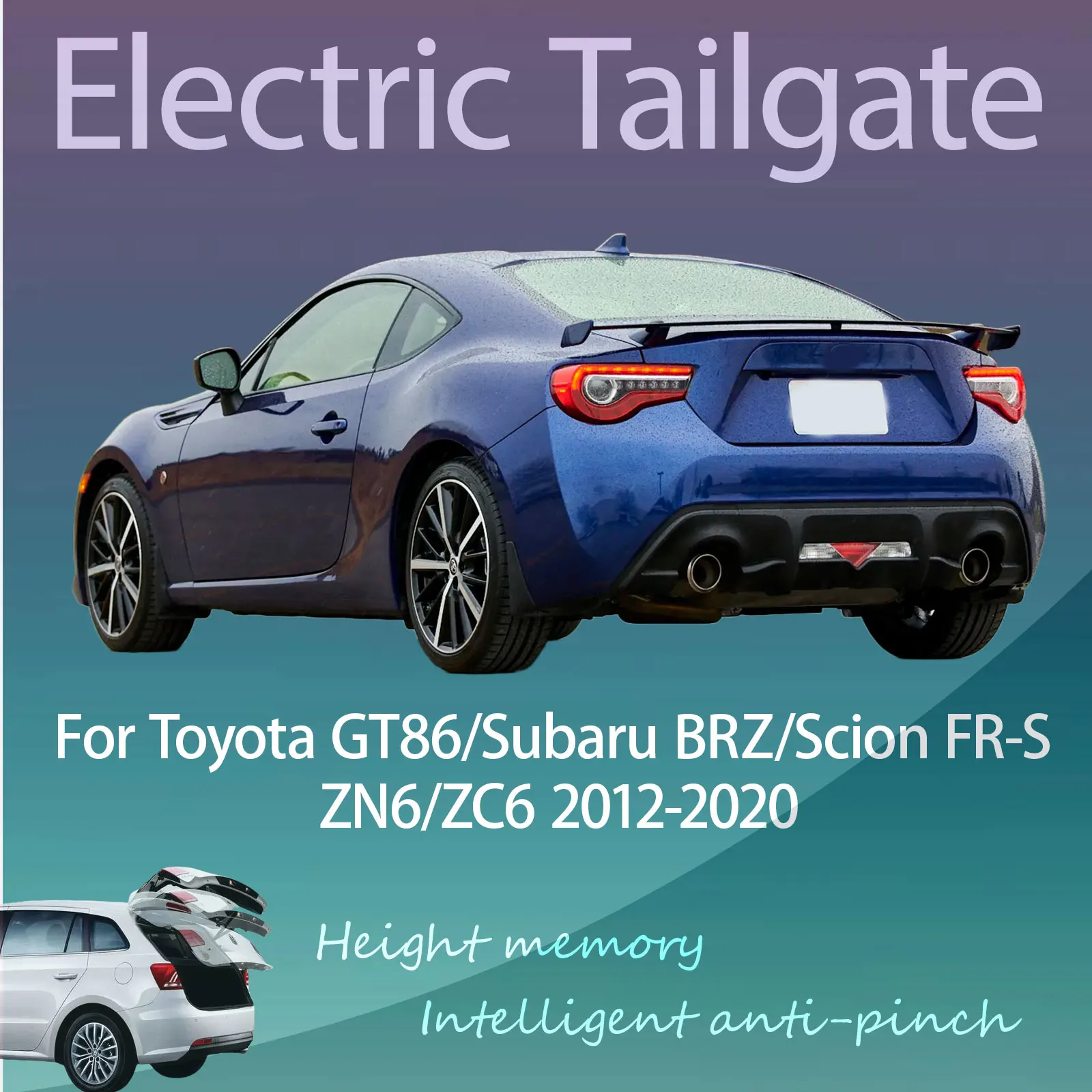 For Toyota GT86/Subaru BRZ Electric Modified Tailgate Intelligent Height Anti-pinch Automatic Lifting Key-Controlled