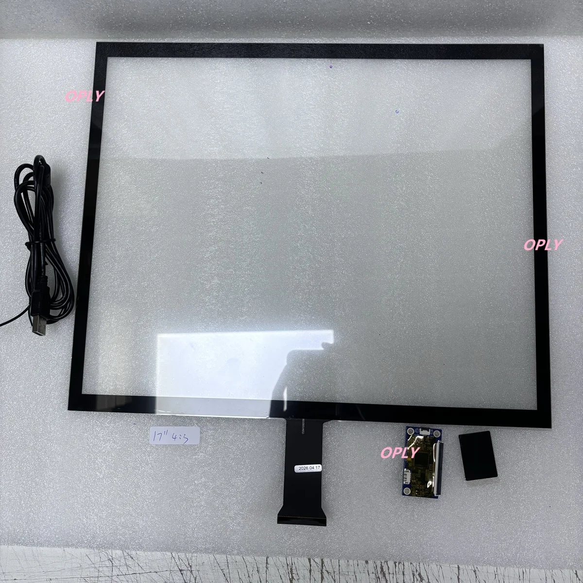 359*297mm Universal Multi-touch Capacitive Digitizer Touch Screen 10 point 17 inch 4:3 Panel Glass 17