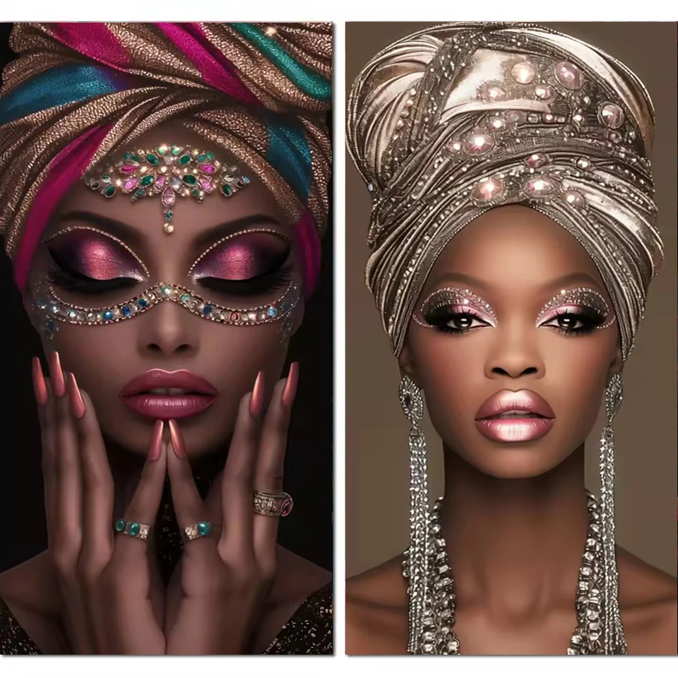 

Набор для алмазной вышивки «Африканские женщины»: полный комплект для творчества, мозаика, алмазная вышивка, декор для дома