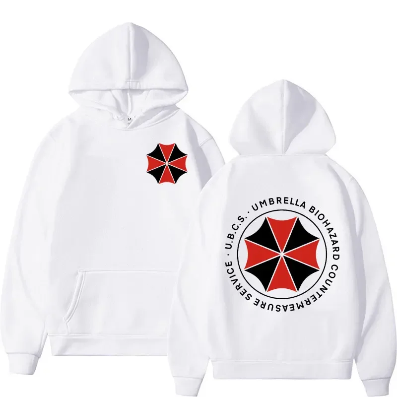 Umbrella Hoodie Biohazard UBCS Resident Evil Horror Survival Streetwear Ästhetischer schwarzer Oversize-Freizeit-Sport-Sweatshirt – Detail 3