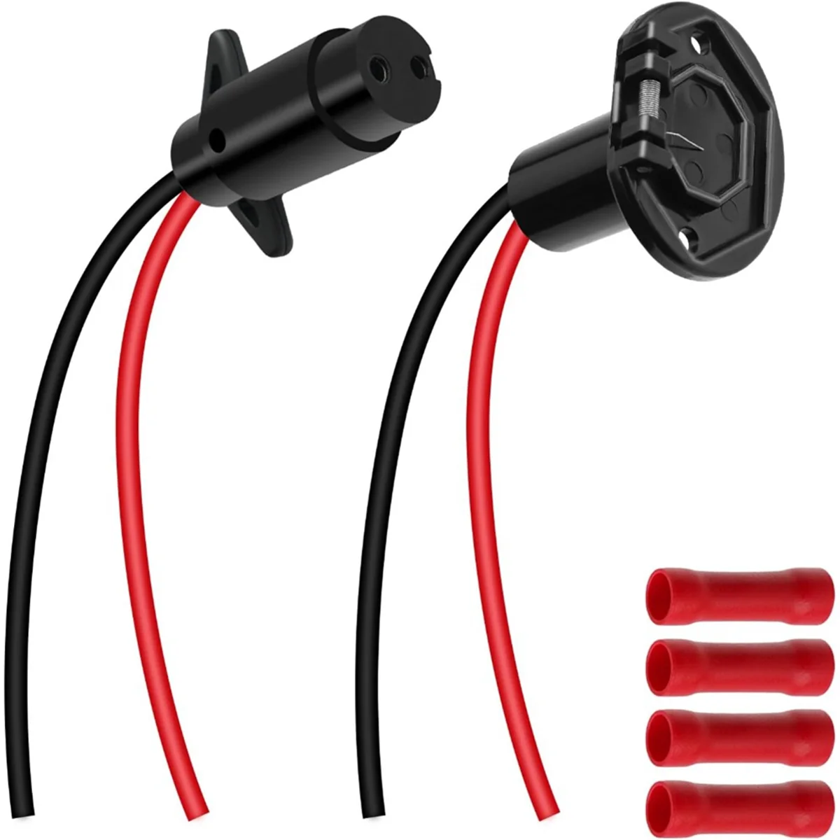 Trolling Motor Plug 12v/8 Gauge/2 Wire Trolling Quick Connector for Electric Boat Motor Electrical Trolling Plug Socket