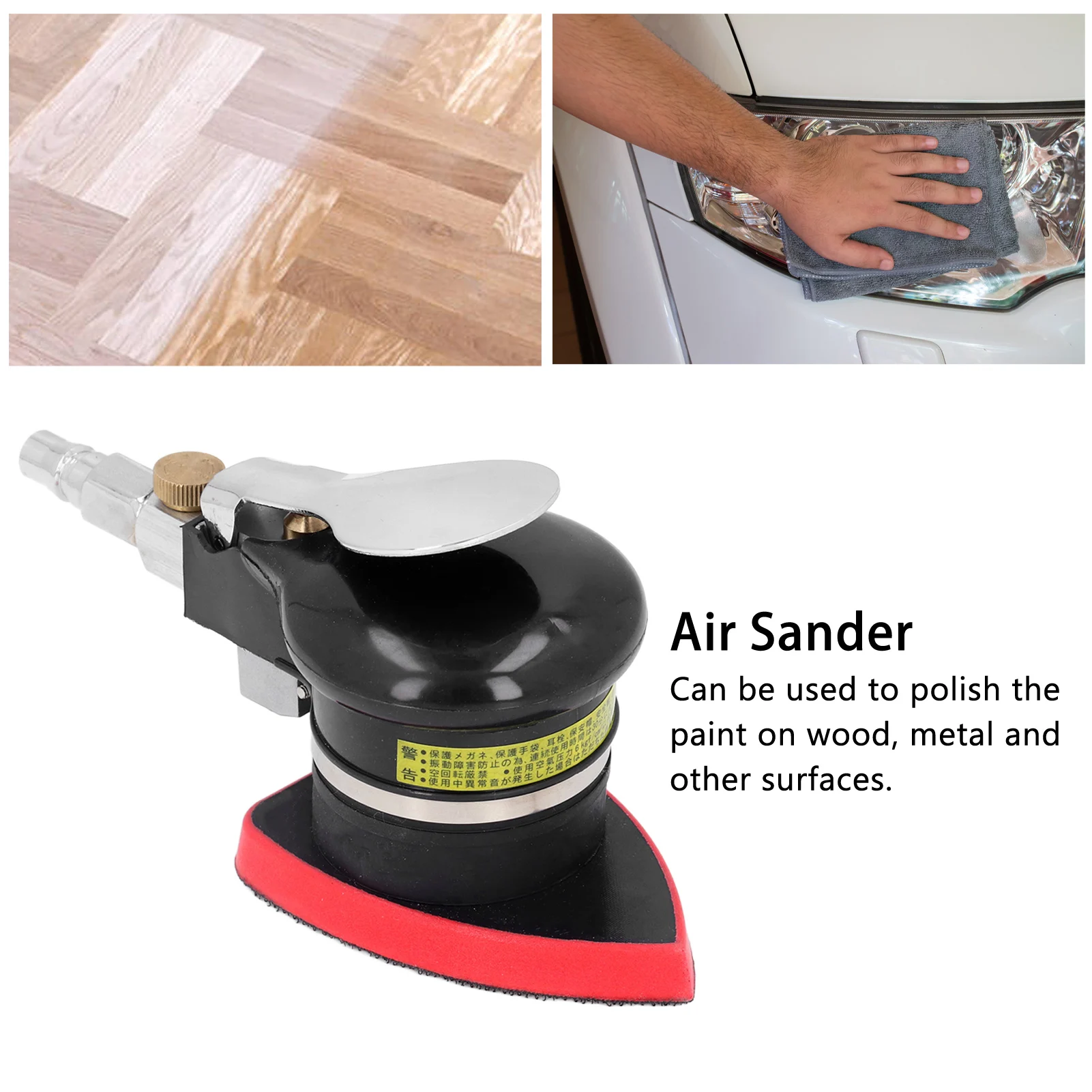 

Air Grinder Air Sander Triangle Pneumatic Grinder Handheld Polisher 12000rpm for Wood Metal Hand Sander Pneumatic Sander