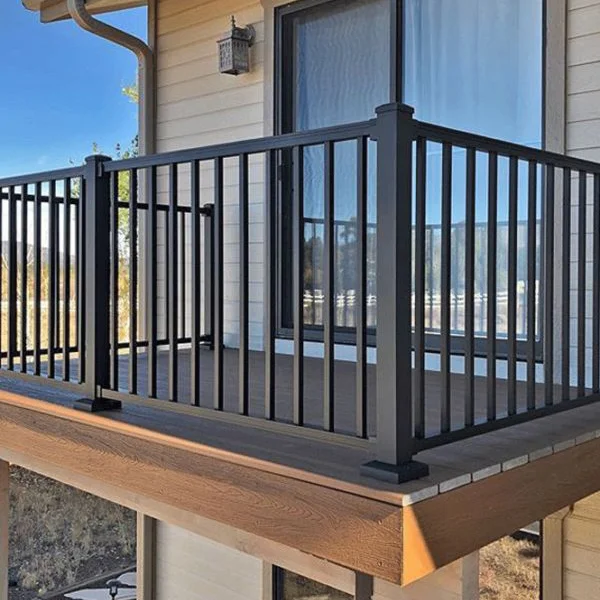 Customization Modern Style Powder Coated Aluminum Handrail Railing System for Stairs Balcony and Deck Application