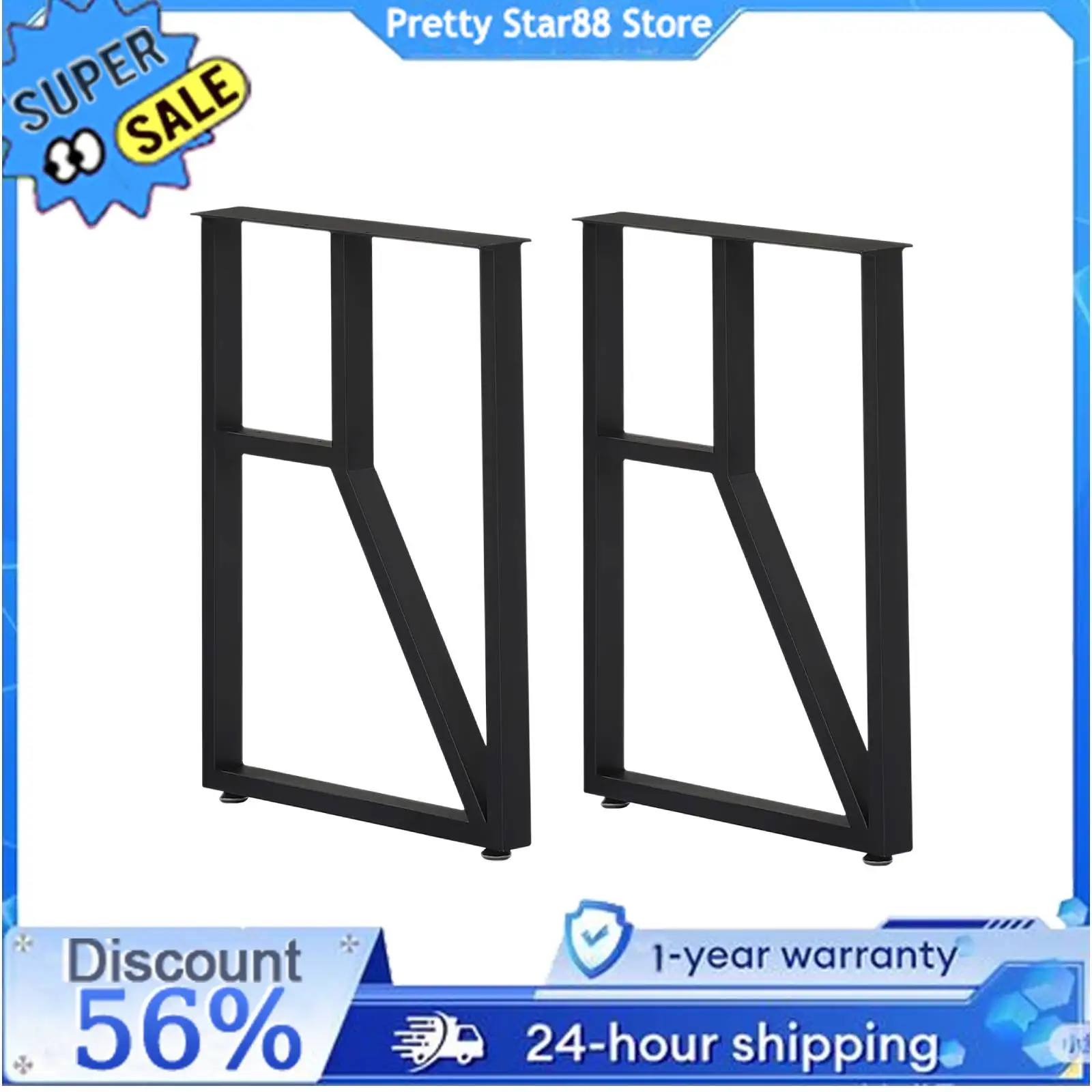 

2 Table Legs Anti-Scratch Furniture Legs with Adjustable Pads Non-slip for Bedrooms/Living Rooms/Balconies/HotelsRestaurants