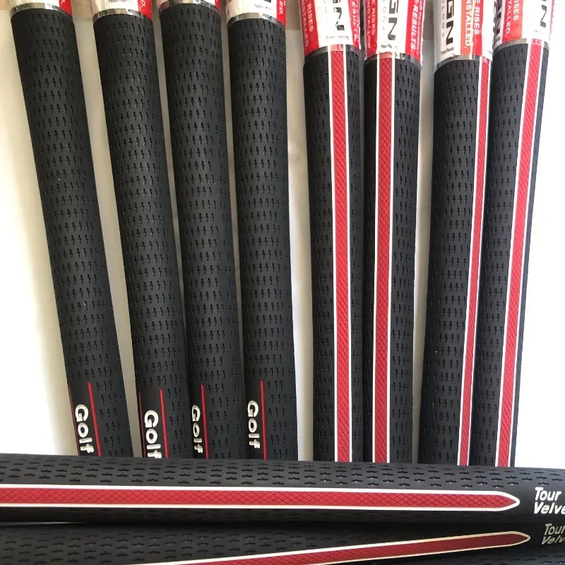 5 pezzi/10 pezzi/2 pezzi palestra ferri da golf impugnatura di medie dimensioni standard velluto golf club impugnatura filo di cotone carbonio impugnature di ferro e legno Golf 5