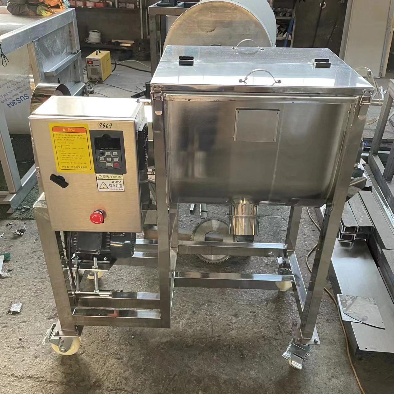 

Good Quality SS 304 Horizontal Double Screw Belt Automatic Mixer Tank Machine for Mixing Powder Granule Grain Mixer Blender