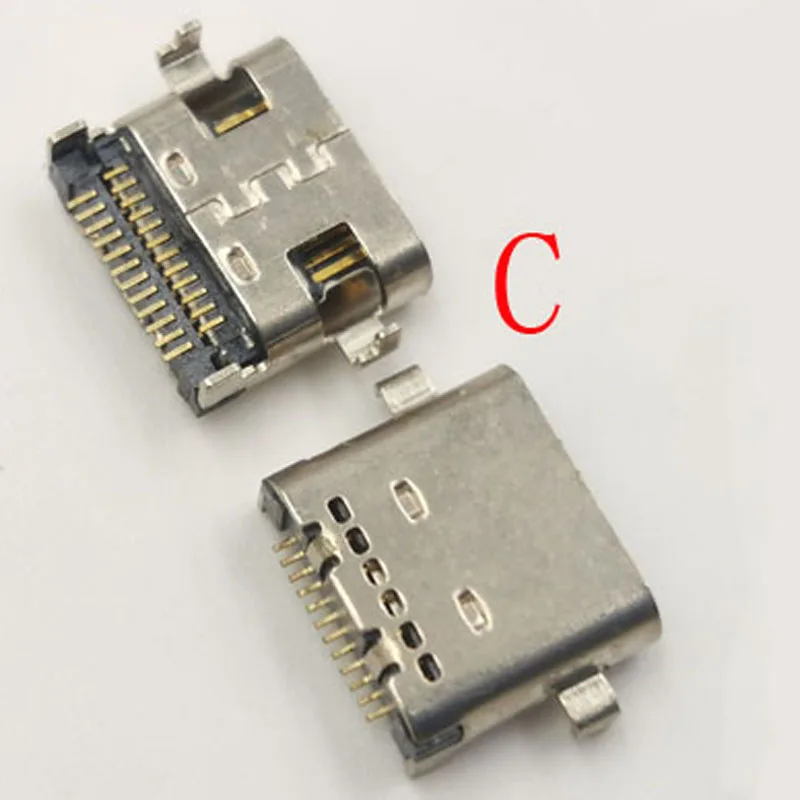 1-20Pcs Charging USB Charge Port Jack Type C Plug Connector For Lenovo ThinkPad 7000-13 13IKB R14 E14 E15 L15DC L15 L14 Gen2