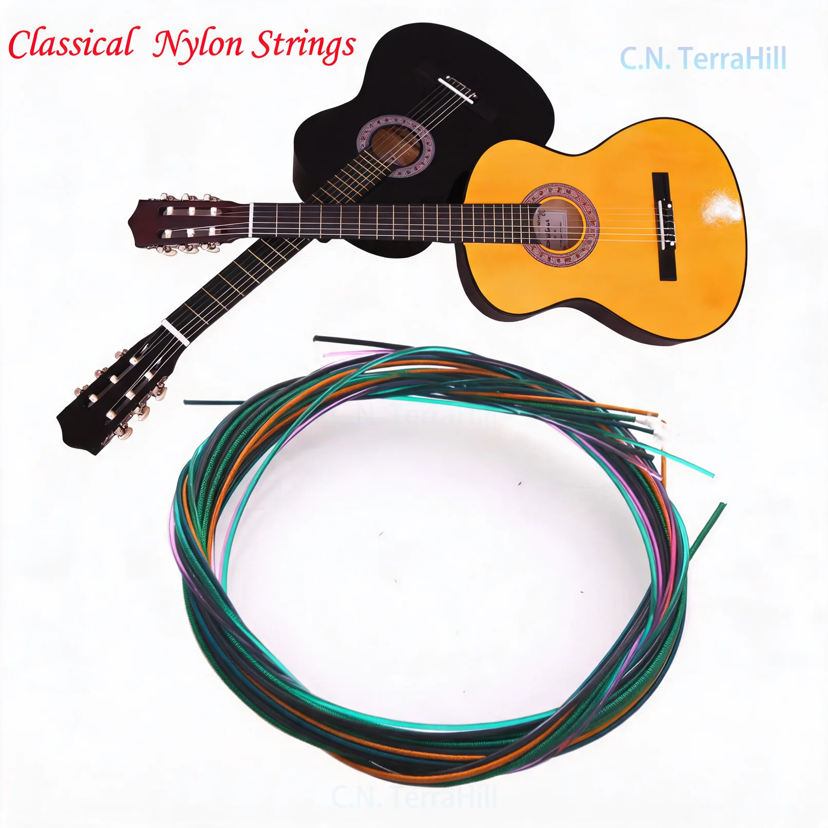 Classical Guitar Strings Nylon Colored 6 String Acoustic Guitar Accessories
