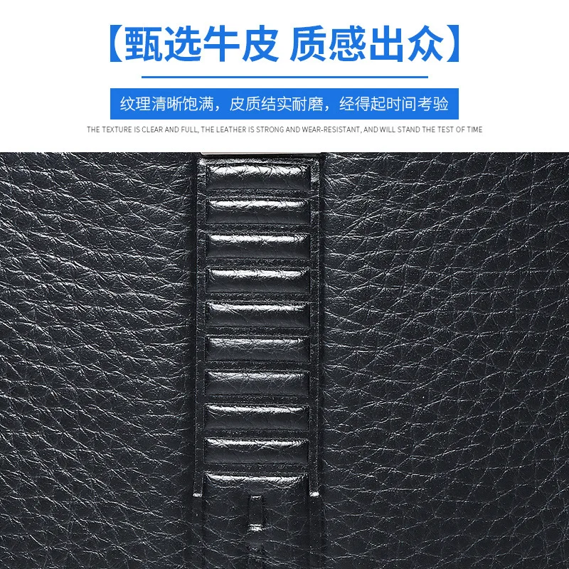 Strato superiore sul petto Spalla casual Borsa a tracolla genuina alla moda semplice da uomo Zaino da uomo impermeabile in pelle Borsa a tracolla piccola