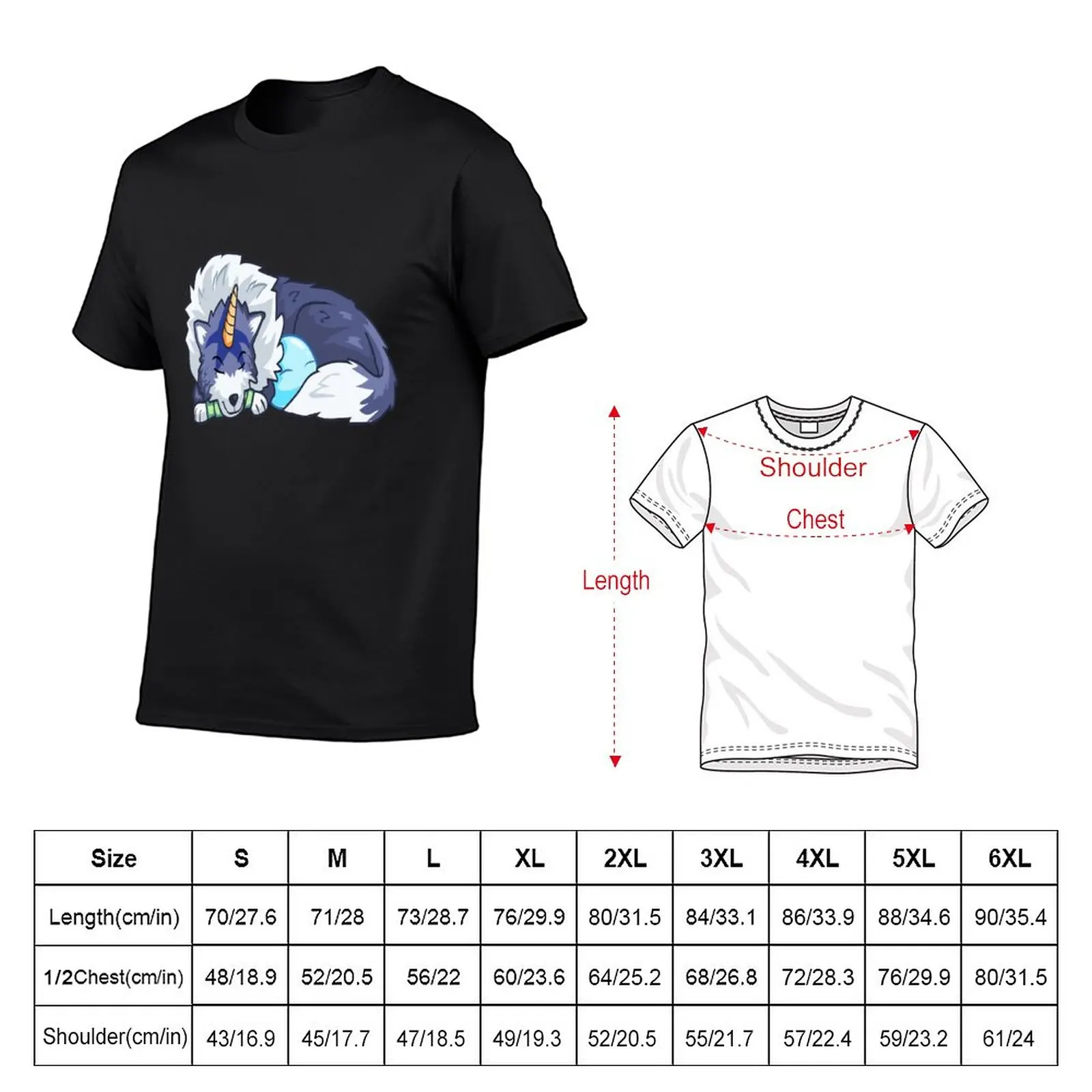 That Time I Got Reincarnated as a Slime - Ranga and Rimuru Sleeping T-Shirt Short t-shirt mens t shirts pack