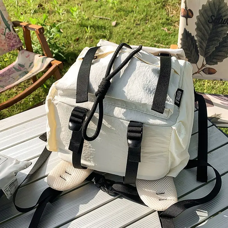 Backpack Nylon Splash-proof Outdoor Backpack Portable Multi-functional High-Capacity Bag Unisex
