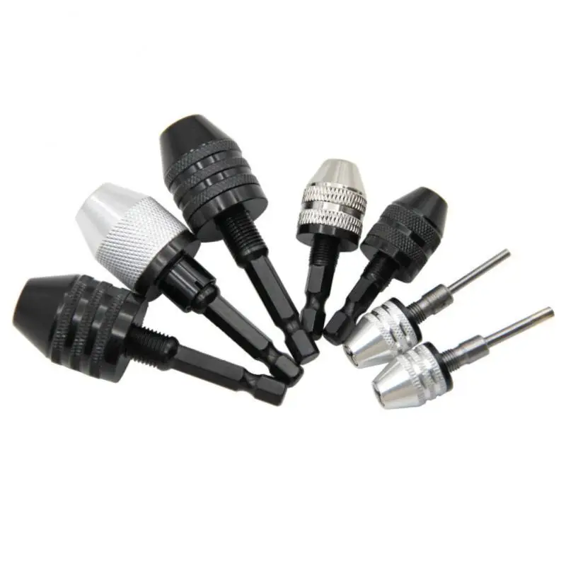 Quick Change Converter Mini Drill Chuck Keyless Screwdriver Impact Driver Adaptor Drill Drilling Converter Tool Mini Drill Chuck