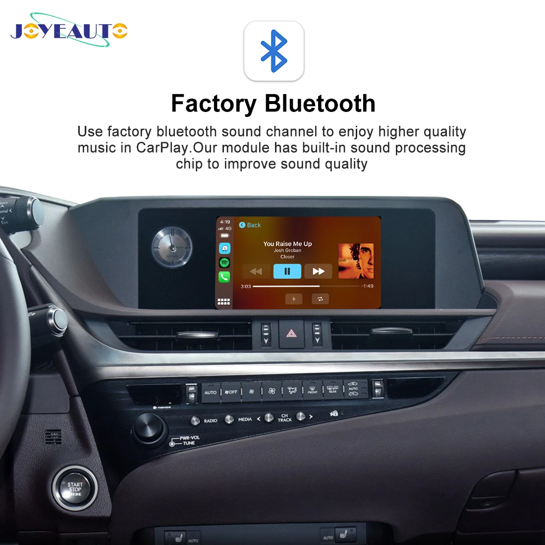 2024 JoyeAuto Wireless CarPlay for 2016-2020 Lexus ES/NX/RX/UX Wireless Android Auto Interface Mirror-Link AirPlay Retrofit Kit