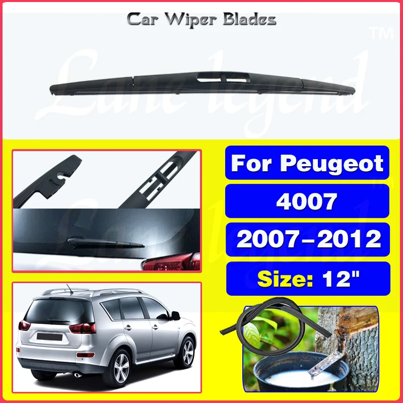 Spazzola tergicristallo per parabrezza posteriore da 12 "per Peugeot 4007 2007 2008 2009 2010 2011 2012 accessori per auto accessori per auto