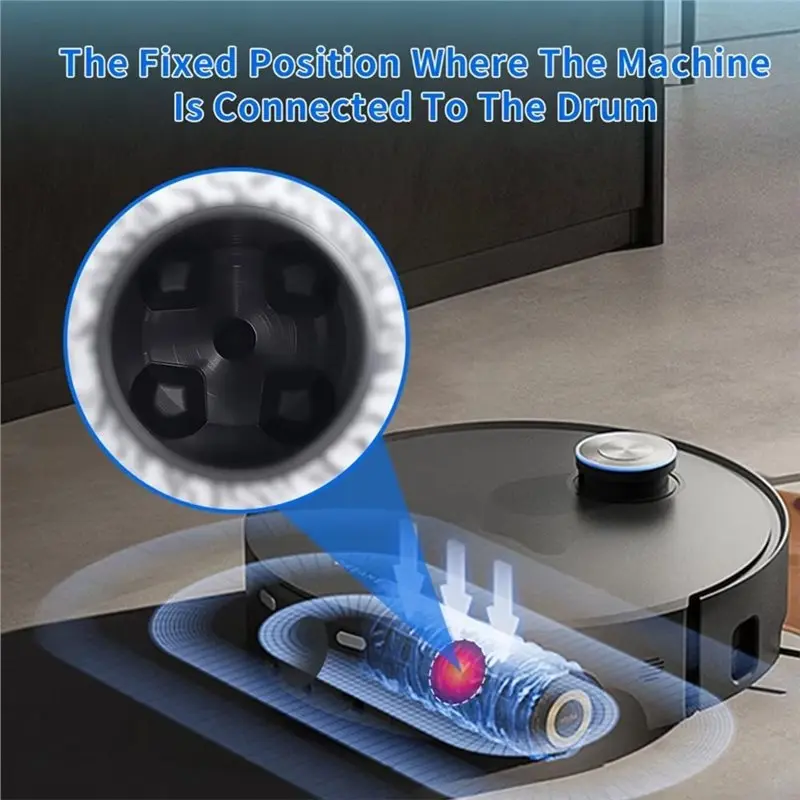 B15C& For Dreame Aqua10 Ultra/Aqua10 Ultra Track/Aqua10 Pro Track Robot Vacuum Cleaner Replacement- 3PCS Washable Roller Mop Clo