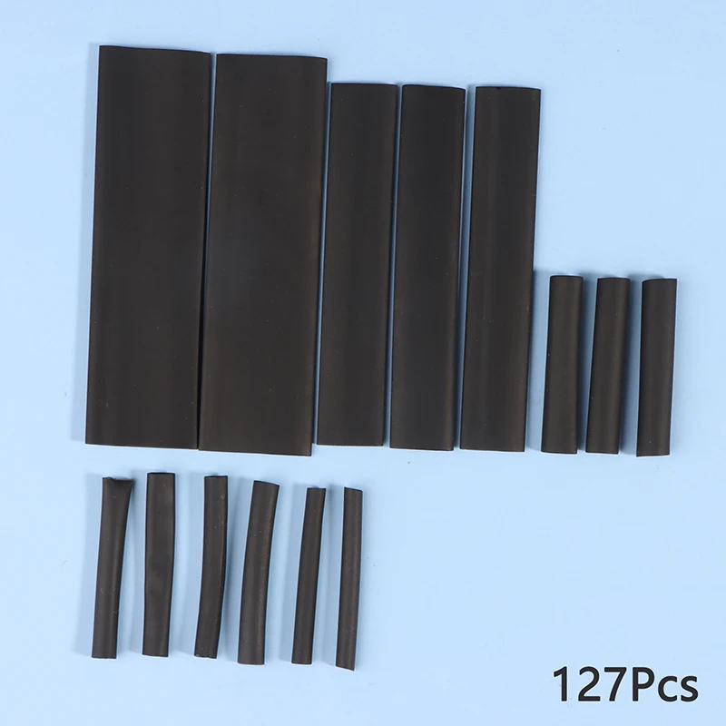 High-Quality Black Heat Shrink Tubing, Thermal Resistant Cable Protector, Wire Wrapping Sleeves