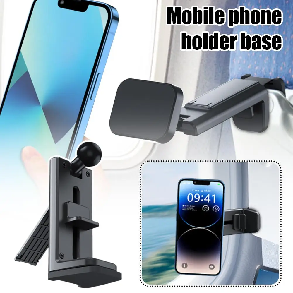 Magnetic Phone Holder Travel Mount Multi-angle Rotation Car Airplane Travel Accessories For 15 14pro Max 14 F8v8