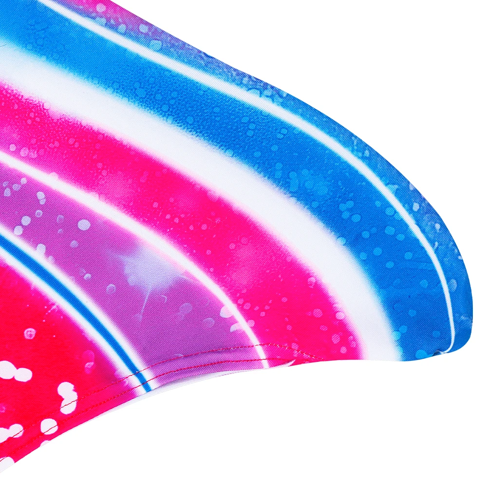 Mädchen Meerjungfrauenflossen-Bikini 3-teiliges Set, Badeanzug mit Fischschuppen-Print, Prinzessinnen-Mode-Performance-Bademode, Schwimmkostüm für Kinder – Detail 13