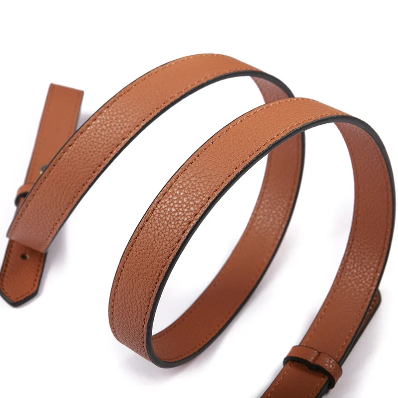 Quality genuine leather bag strap handle Replacement for shoulder bucket bag for designer brand tote bag