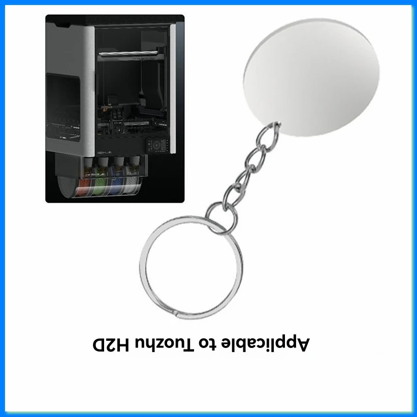 H2D Laser Engraved Round Stainless Steel Tags 30mm for 3D Printer Accessories-A75P