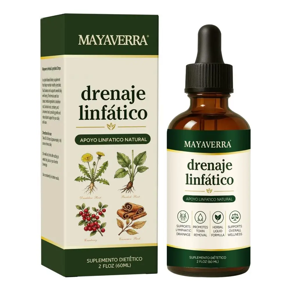 Kräuter-Lymphdrainage-Tropfen 60ml Serum Natürlich Organisch Reduziert Schwellungen Körperpflege Wellness Energie Erfrischend Für Frauen & Männer – Detail 1