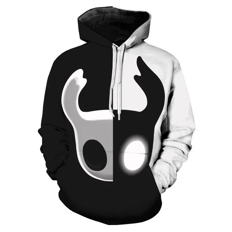 

Hollow Knight Hoodies Men Korea Ulzzang Grunge Y2k Aesthetic Fmale Autumn and Winter Pullover Hoddies Graphic Streetwear