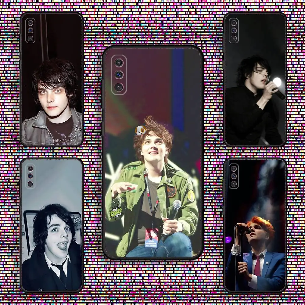 

Cute G-Gerard Way Phone Case For Samsung S 25,24,23,22,30,21,10,9,Ultra,Plus,Lite,FE,4,5 G Black Soft Case