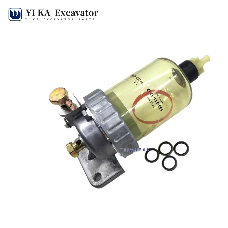 

Excavator accessories Komatsu PC200/210/220/240-8 oil water separator assembly diesel oil water filtration^